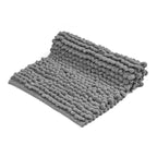 Cotton Polyester Popcorn Bath Rug, 17X24 Inches, Green, Polyester Cotton Bath Mat, Anti Skid, Soft & Absorbent Bathroom Rug for Shower, Tub & Entryway