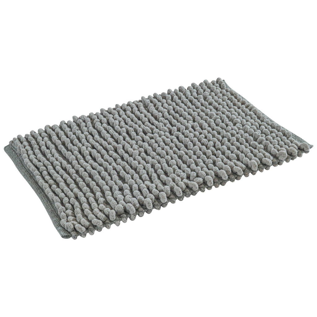 Cotton Polyester Popcorn Bath Rug, 17X24 Inches, Green, Polyester Cotton Bath Mat, Anti Skid, Soft & Absorbent Bathroom Rug for Shower, Tub & Entryway