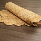 Hand Woven Jute Braided Rug, 22X36 Inches, Natural, Reversible Boho Entry Area Rug for Kitchen, Living Room, Farmhouse Indoor Outdoor Decorative Floor Rug
