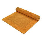 Savi Home Bath Mat Rug, 17X24 Inches, Mustard, 100% Pure Cotton, Super Soft Bath Rugs, Plush & Absorbent, Hand Tufted Heavy Weight Construction, Full Reversible Step Out Rug