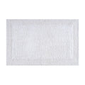 Savi Home Bath Mat Rug, 20X32 Inches, White, 100% Pure Cotton, Super Soft Bath Rugs, Plush & Absorbent, Hand Tufted Heavy Weight Construction, Full Reversible Step Out Rug
