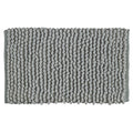 Cotton Polyester Popcorn Bath Rug, 17X24 Inches, Green, Polyester Cotton Bath Mat, Anti Skid, Soft & Absorbent Bathroom Rug for Shower, Tub & Entryway