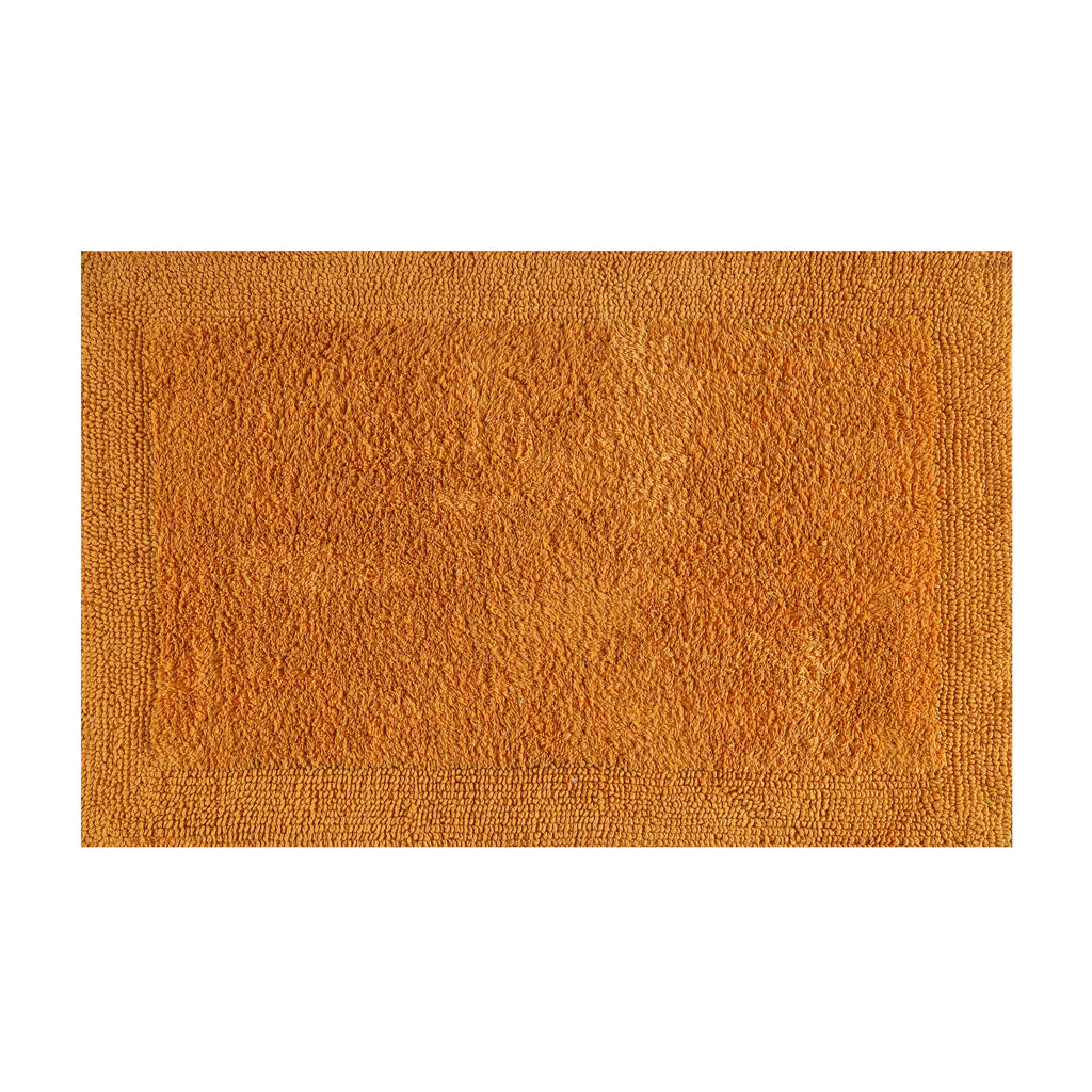 Savi Home Bath Mat Rug, 17X24 Inches, Mustard, 100% Pure Cotton, Super Soft Bath Rugs, Plush & Absorbent, Hand Tufted Heavy Weight Construction, Full Reversible Step Out Rug