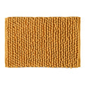 Cotton Polyester Popcorn Bath Rug, 17X24 Inches, Mustard, Polyester Cotton Bath Mat, Anti Skid, Soft & Absorbent Bathroom Rug for Shower, Tub & Entryway
