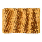 Cotton Polyester Popcorn Bath Rug, 17X24 Inches, Mustard, Polyester Cotton Bath Mat, Anti Skid, Soft & Absorbent Bathroom Rug for Shower, Tub & Entryway