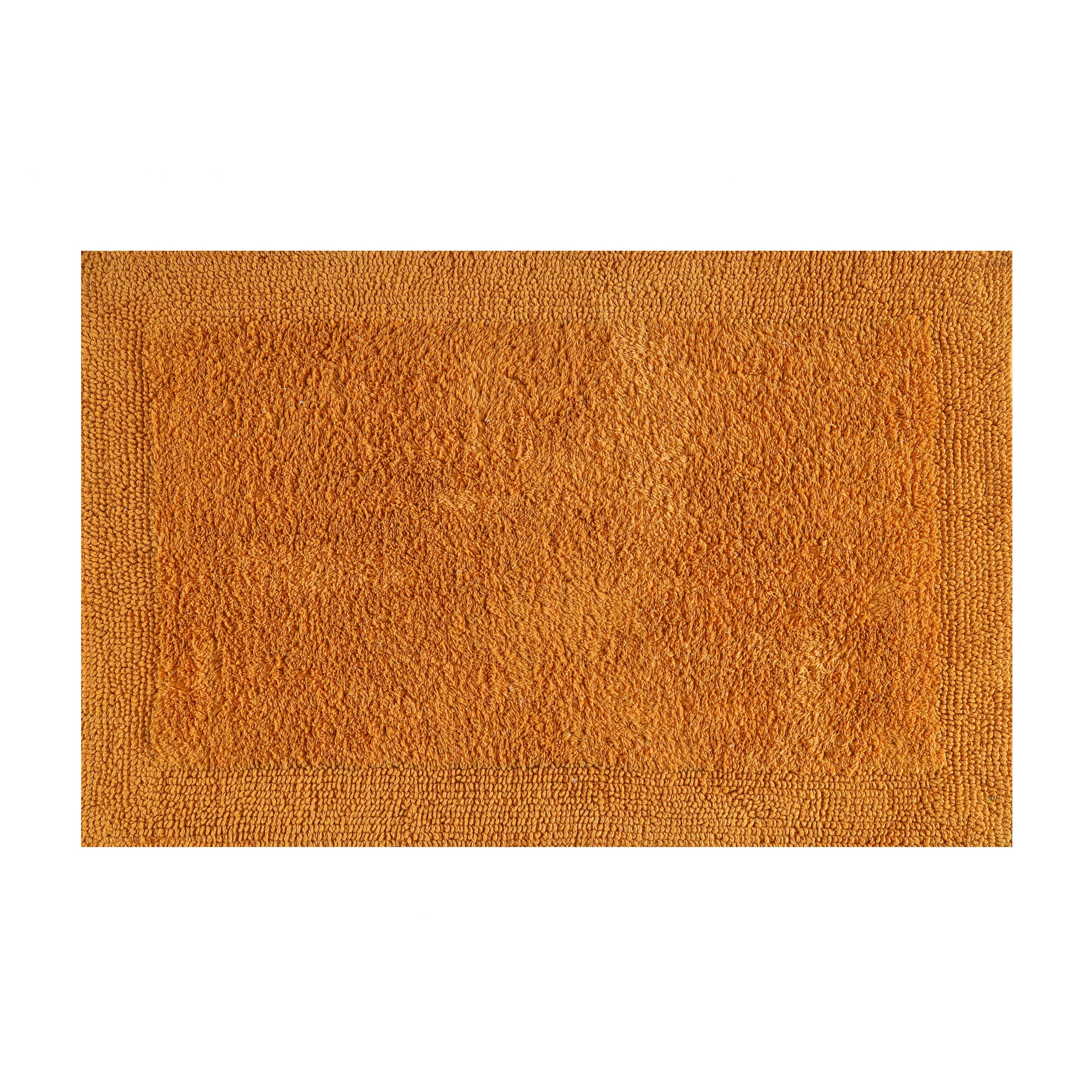 Savi Home Bath Mat Rug, 20X32 Inches, Mustard, 100% Pure Cotton, Super Soft Bath Rugs, Plush & Absorbent, Hand Tufted Heavy Weight Construction, Full Reversible Step Out Rug