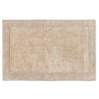 Savi Home Bath Mat Rug, 17X24 Inches, Linen, 100% Pure Cotton, Super Soft Bath Rugs, Plush & Absorbent, Hand Tufted Heavy Weight Construction, Full Reversible Step Out Rug