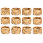 Rattan Napkin Rings, Natural, Set of 12