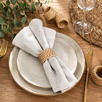 Rattan Napkin Rings, Natural, Set of 12