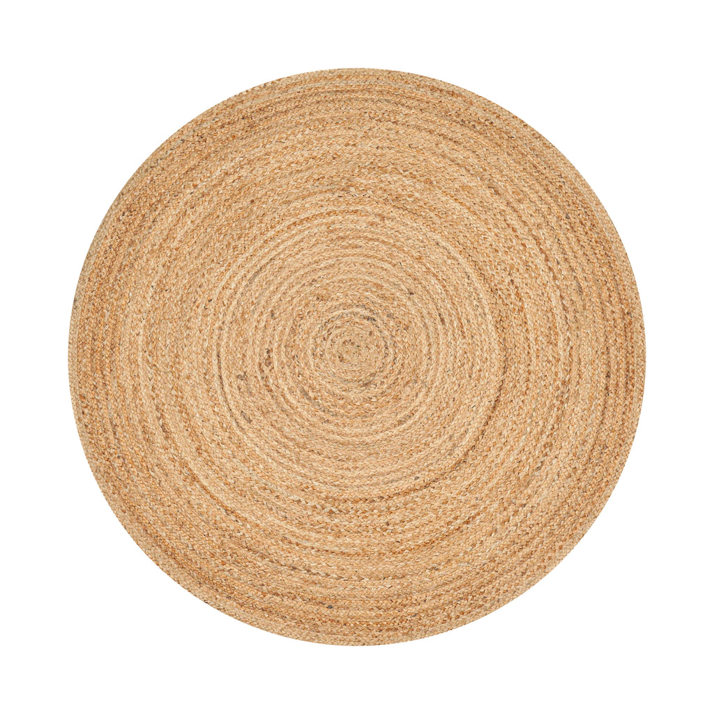 Natural 5 Feet Round Jute Braided Reversible Table Jute Placemats
