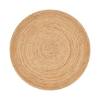 Natural 4 Feet Round Jute Braided Reversible Table Jute Placemats