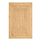 Natural 2x3 Inches Jute Braided Reversible Table Jute Placemats