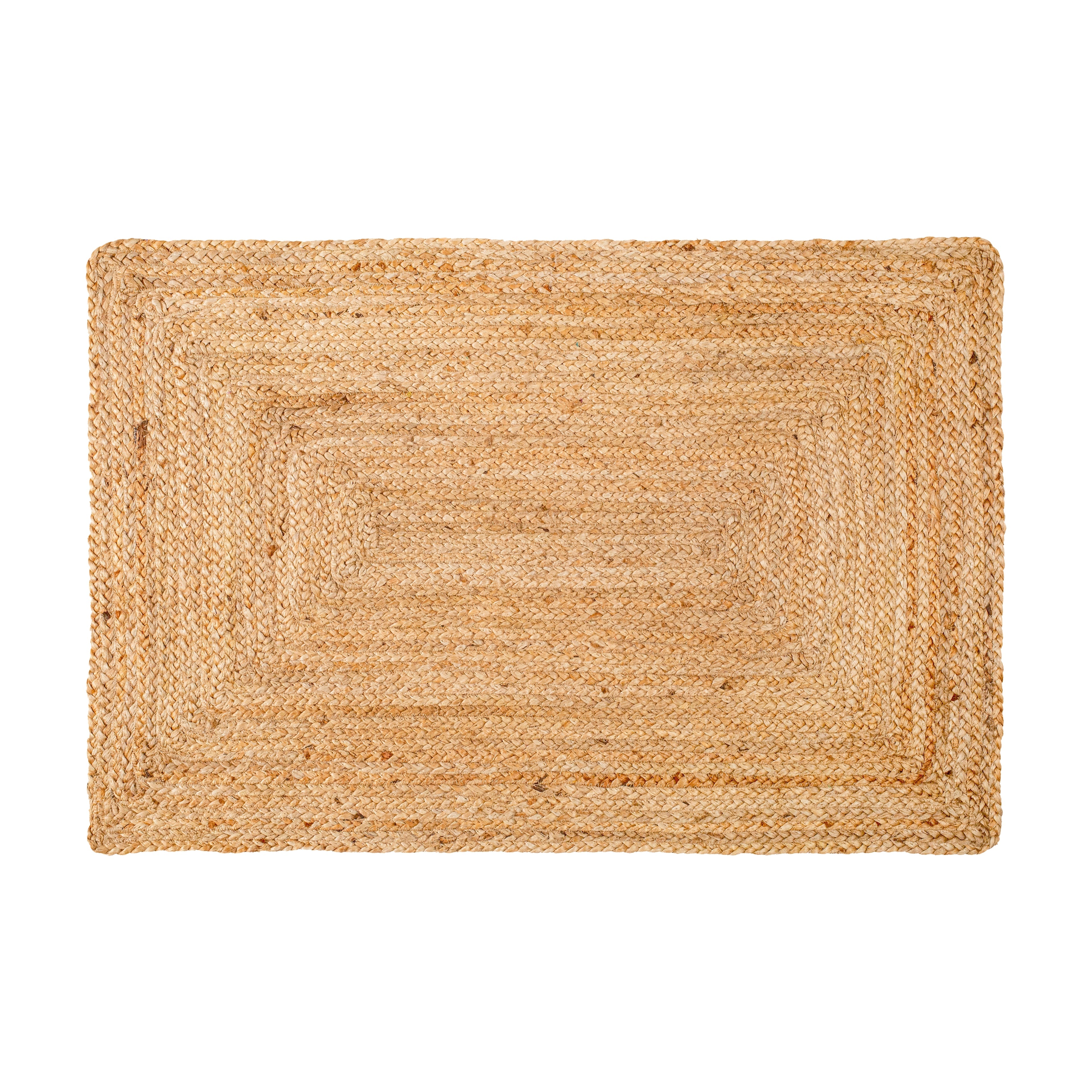 100% Jute Braided Placemats, 2X3 Inches, Natural, Reversible Farmhouse Vintage Jute Placemats for Dining Table, Perfect for Indoor Outdoor