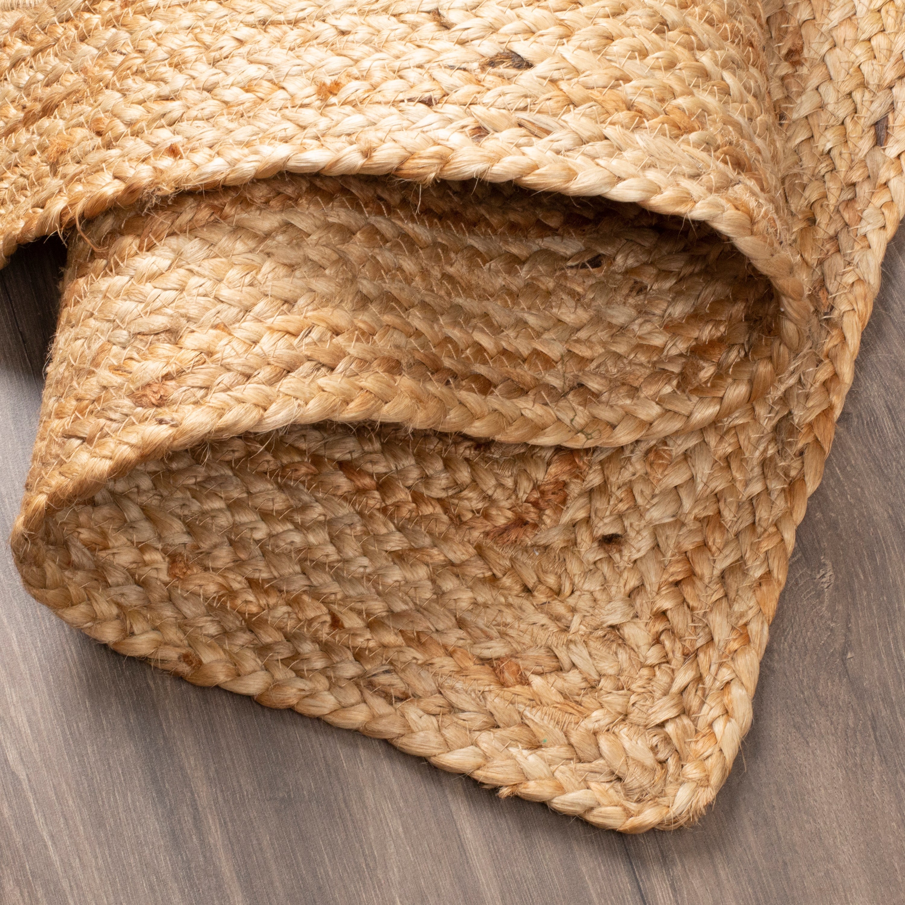 100% Jute Braided Placemats, 6X9 Inches, Natural, Reversible Farmhouse Vintage Jute Placemats for Dining Table, Perfect for Indoor Outdoor