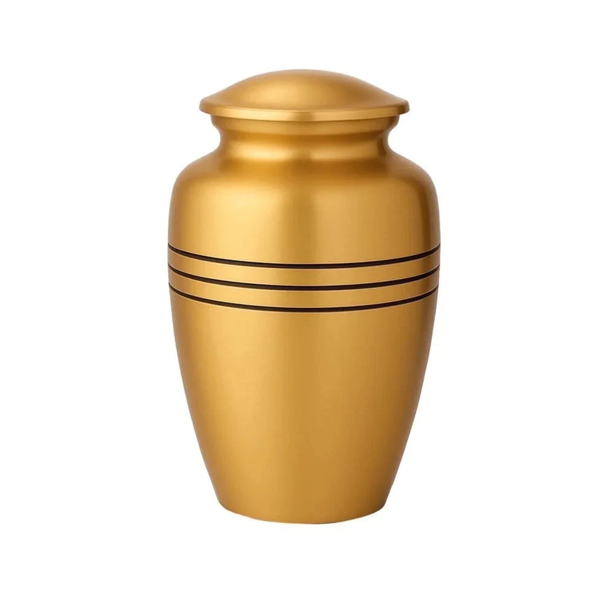 Black Secure Dignified Memorial for Human Ashes Cremation Urn
