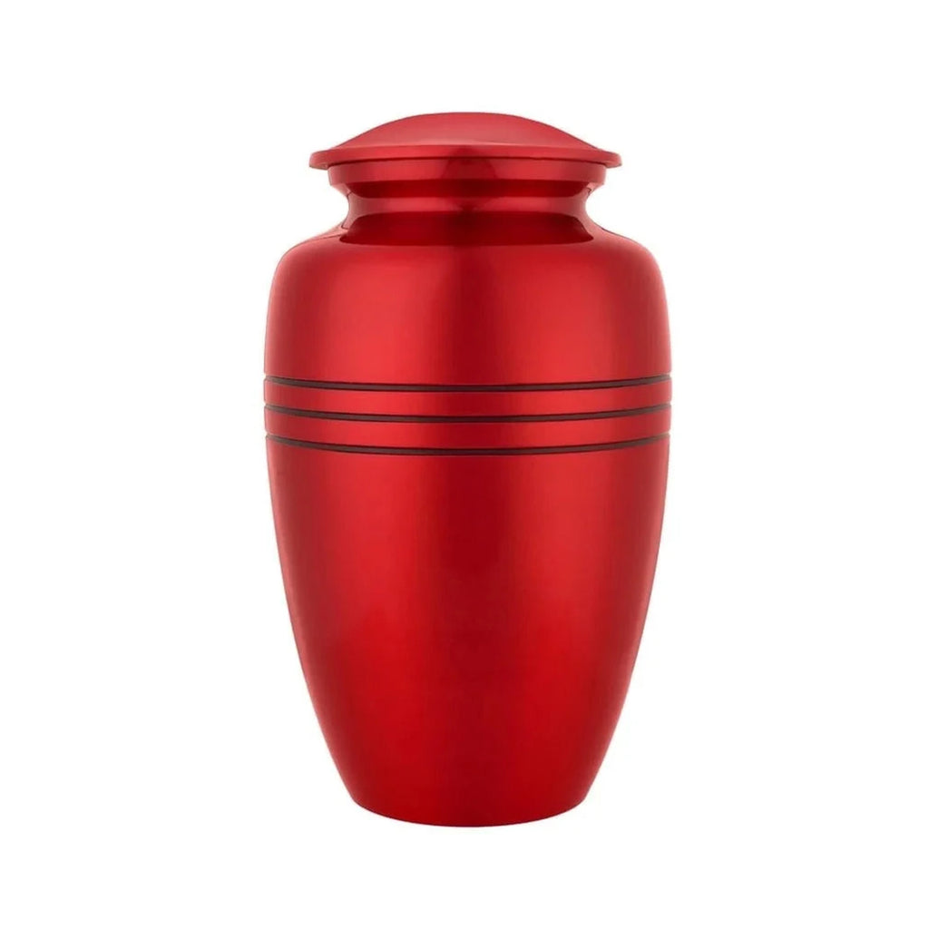 Black Secure Dignified Memorial for Human Ashes Cremation Urn