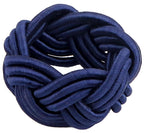 12 Pcs Woven Napkin Rings, Handmade Rustic Farmhouse Nautical Napkins Ring for Festives Gathering Banquet Wedding Birthday Table Decor Everyday Dining Decor (Navy Blue) - ALPHA Living HOME