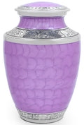 ALPHA Living HOME ALPHA Living HOME Cremation Urns for Human Ashes Adult Male Female, Urn for Ashes Adult, Funeral Memorial Urn, Large 200+ Cubic Inches, Purple Silver, 10 Inch