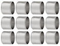 ALPHA Living HOME Silver Napkin Rings Set of 12 Premium, 100% Metal Rust-Resistant Décor - Handcrafted French-Style Metal Holders 2" for Thanksgiving, Christmas, Parties & Everyday Dining