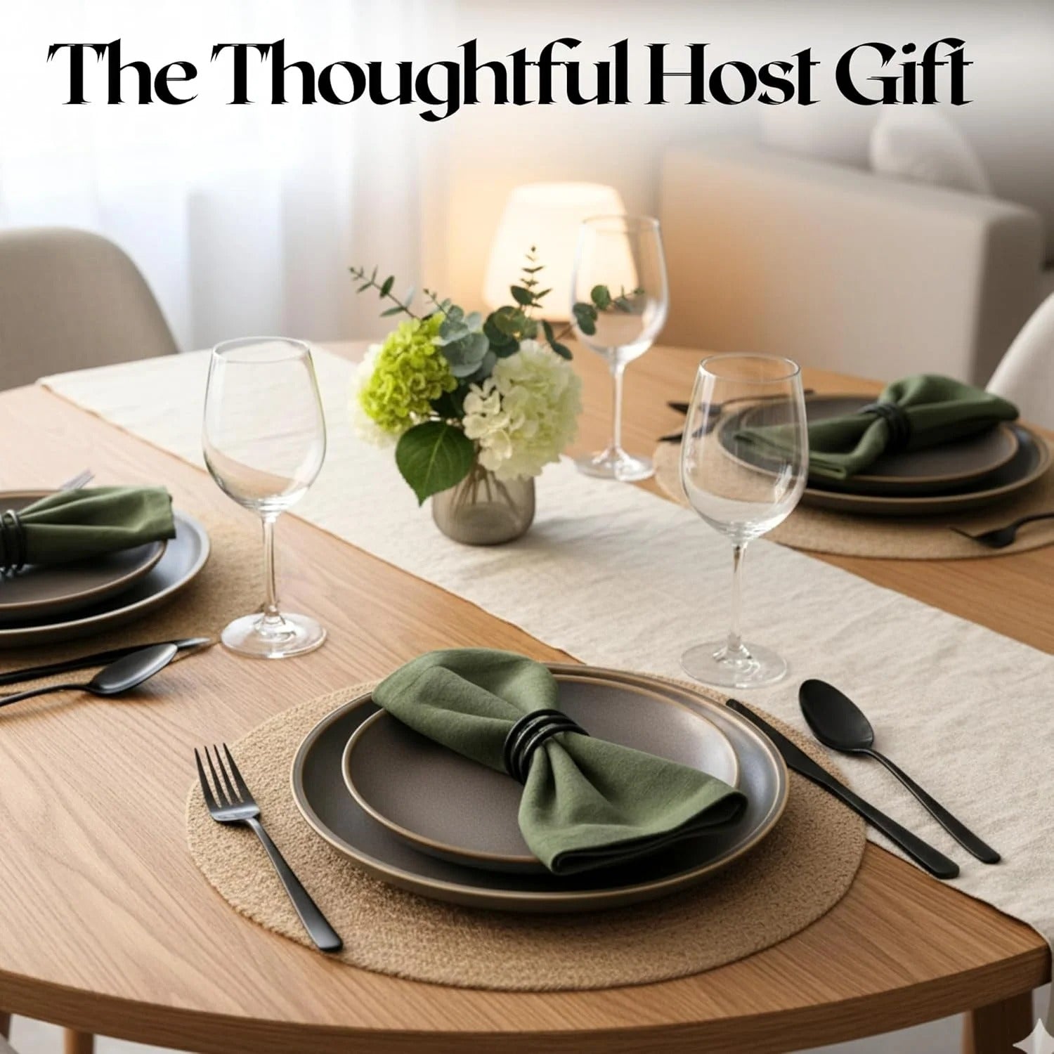 ALPHA Living HOME Metal Spiral Napkin Rings Set of 12 - Black Powder Coated Round Spiral Shape, Napkin Holders Buckles for Family Dinner, Wedding, Party,Table Decorations (Black)