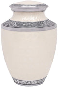 ALPHA Living HOME Cremation Urns for Human Ashes - Adult Memorial Urn - Metal Funeral Urn with Elegant Finish - Secure Screw-Top Lid - Durable, Decorative Urn for Home
