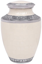 ALPHA Living HOME Cremation Urns for Human Ashes - Adult Memorial Urn - Metal Funeral Urn with Elegant Finish - Secure Screw-Top Lid - Durable, Decorative Urn for Home
