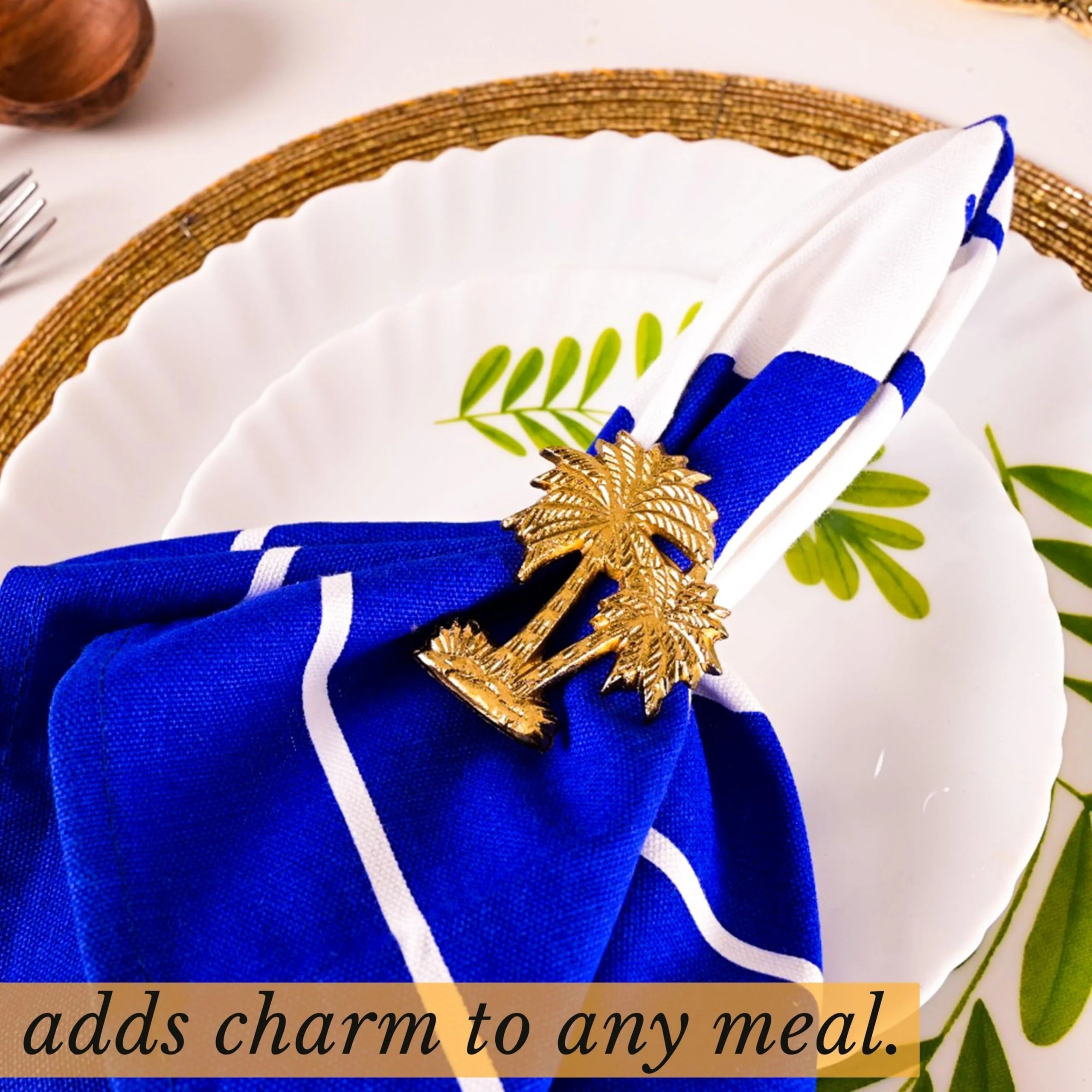 ALPHA Living HOME Metal Napkin Rings Set of 12 - Gold Mobius Design for Table Decor, Elegant Napkin Holders for Dinner, Wedding, Party, Holiday, Thanksgiving, Christmas & Everyday Use