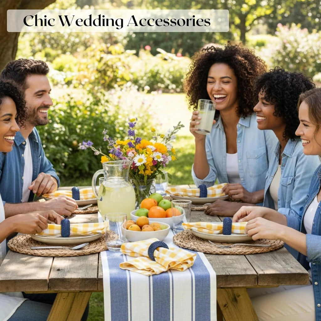 100 Pack Napkin Rings Set Napkin Holders Handwoven Boho Farmhouse Decor for Rustic Wedding, Thanksgiving, Holiday Table Settings (Blue) - ALPHA Living HOME