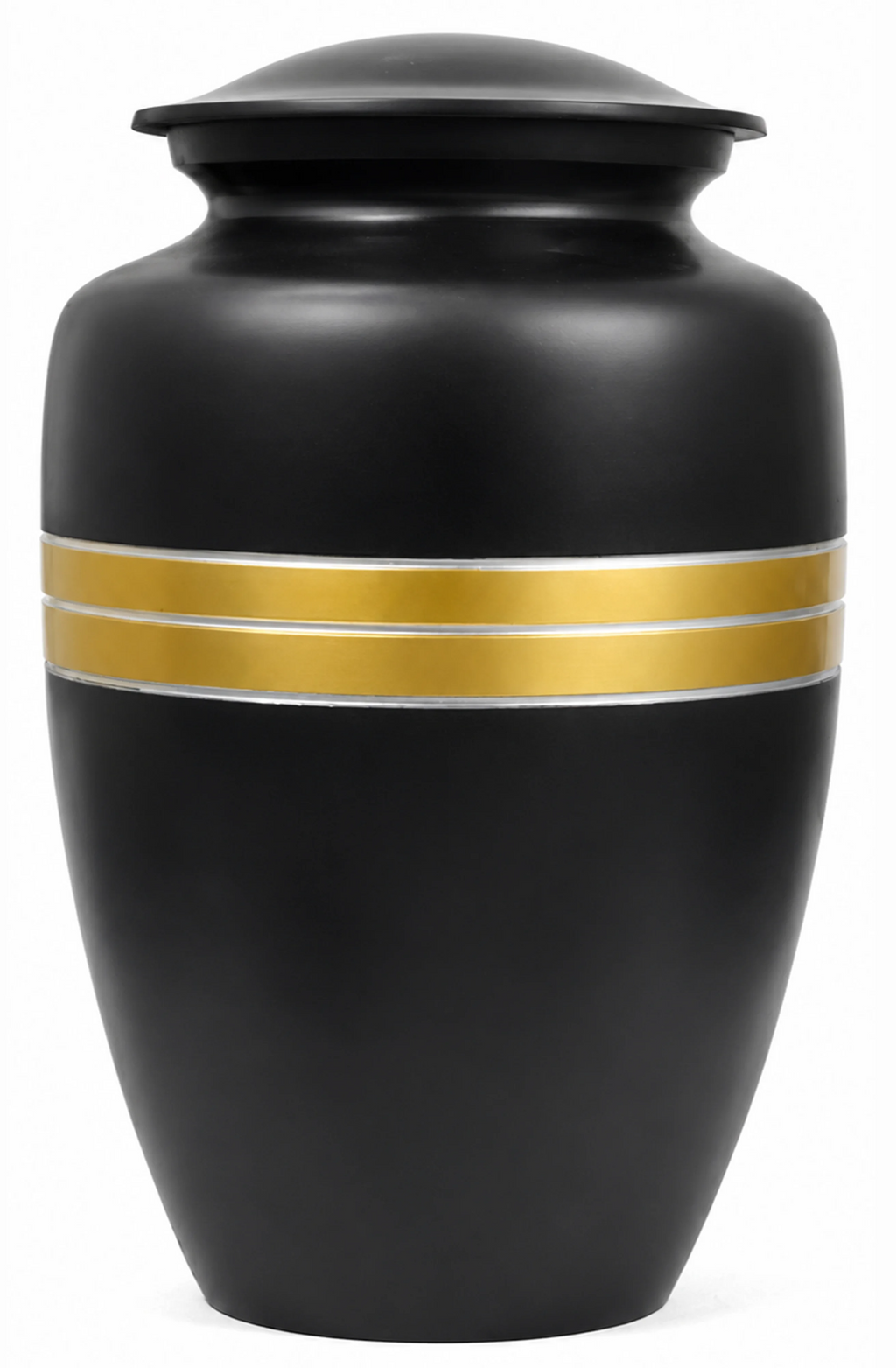 Cremation Urns for Human Ashes Memorials Urn Funeral Urns for Adult Female & Male Decorative Burial Urn Holds Large up to 220 lbs (Black Gold) - ALPHA Living HOME