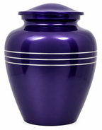 Memorials Cremation Urns for Human Ashes Cremation Urn Funeral Urns for Adult Female & Male Decorative Burial Urn Holds Large up to 220 lbs (Blue Silver) - ALPHA Living HOME