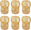 ALPHA Living HOME Gold Napkin Rings 12 Set of Premium 100% Metal, Rust-Resistant Tabletop Décor - Napkin Holders Buckles for Family Dinner, Wedding, Party, Decorations, Banquet, Party, Easter