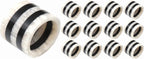 Resin Napkin Rings Set of 12 - Modern Round Napkin Ring Holders for Dining Tables, Weddings, Dinner Parties & Holiday Décor - ALPHA Living HOME