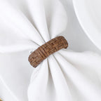 Natural Cane Napkin Rings Set of 50, Handwoven Table Decor, Bohemian Coastal Napkin Holders for Rustic Dining & Tropical Vibes - Sleek for Everyday Use (Brown) - ALPHA Living HOME