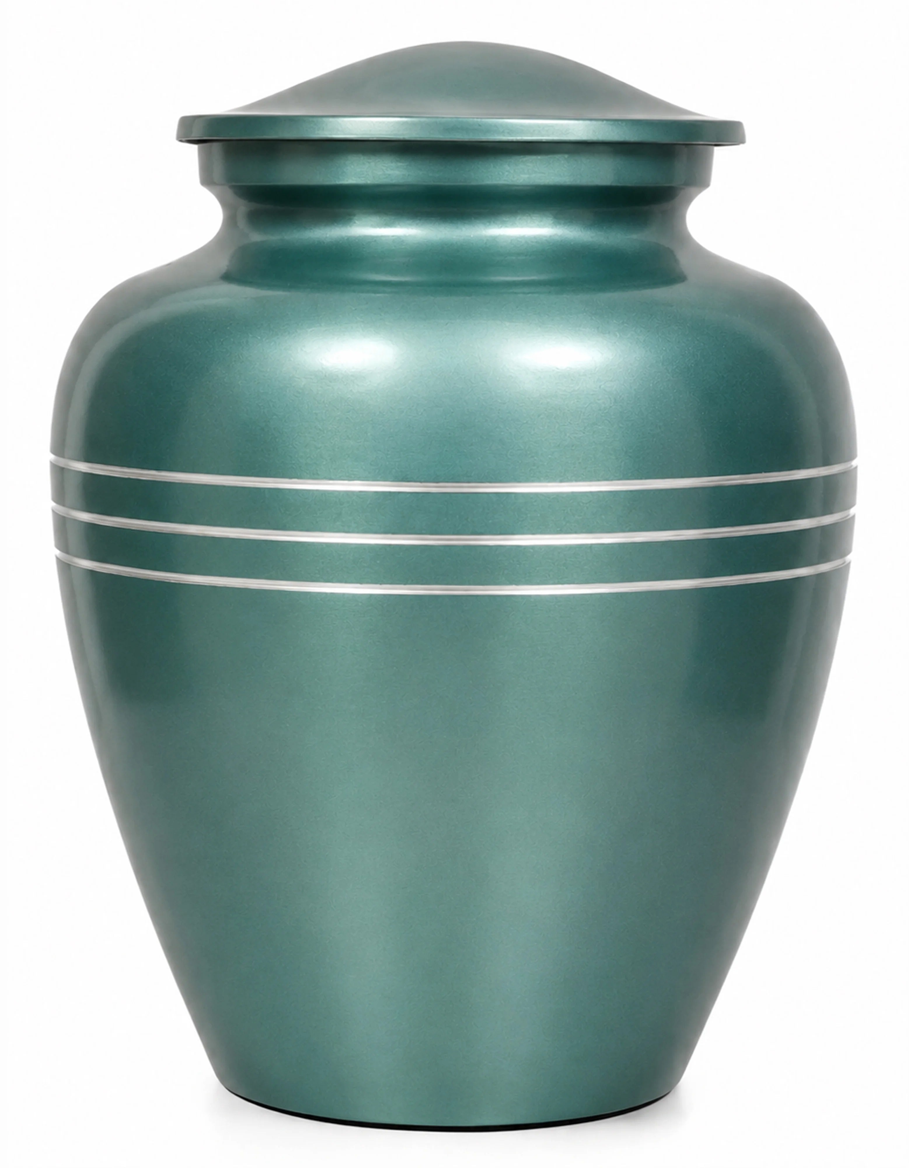 Memorials Cremation Urns for Human Ashes Cremation Urn Funeral Urns for Adult Female & Male Decorative Burial Urn Holds Large up to 220 lbs (Sky Blue Silver) - ALPHA Living HOME