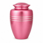 Memorials Cremation Urns for Human Ashes Cremation Urn Funeral Urns for Adult Female & Male Decorative Burial Urn Holds Large up to 220 lbs (Pink Silver) - ALPHA Living HOME