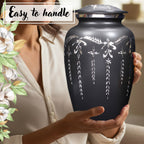 Urns Human Ashes Adult Male/Female,Creamation Urn for Human Ashes Adult Man/Women,200+ Cubic inch Capacity,Decorative Burial Urn, Funeral Cremation Urns