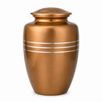 Memorials Cremation Urns for Human Ashes Cremation Urn Funeral Urns for Adult Female & Male Decorative Burial Urn Holds Large up to 220 lbs (Gold Silver) - ALPHA Living HOME