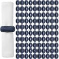 100 Pack Napkin Rings Set Napkin Holders Handwoven Boho Farmhouse Decor for Rustic Wedding, Thanksgiving, Holiday Table Settings (Blue) - ALPHA Living HOME